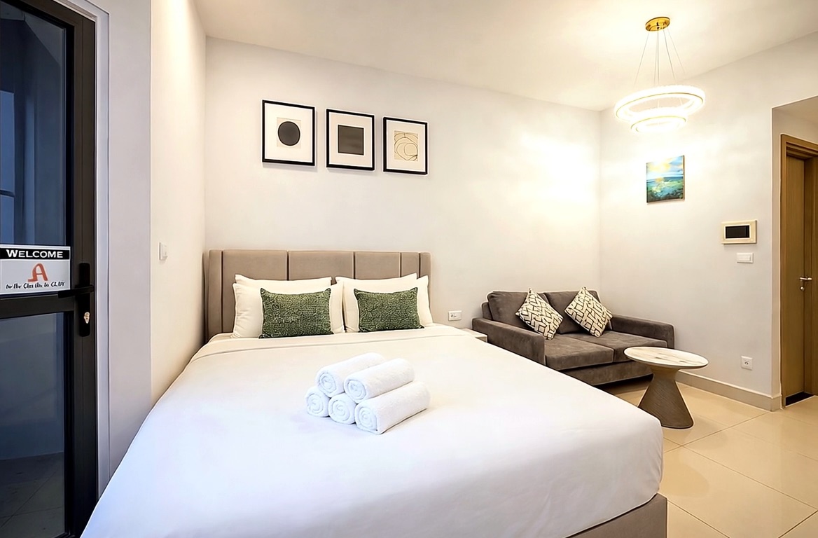Studio RiverGate — giường và sofa, MKA Summerset