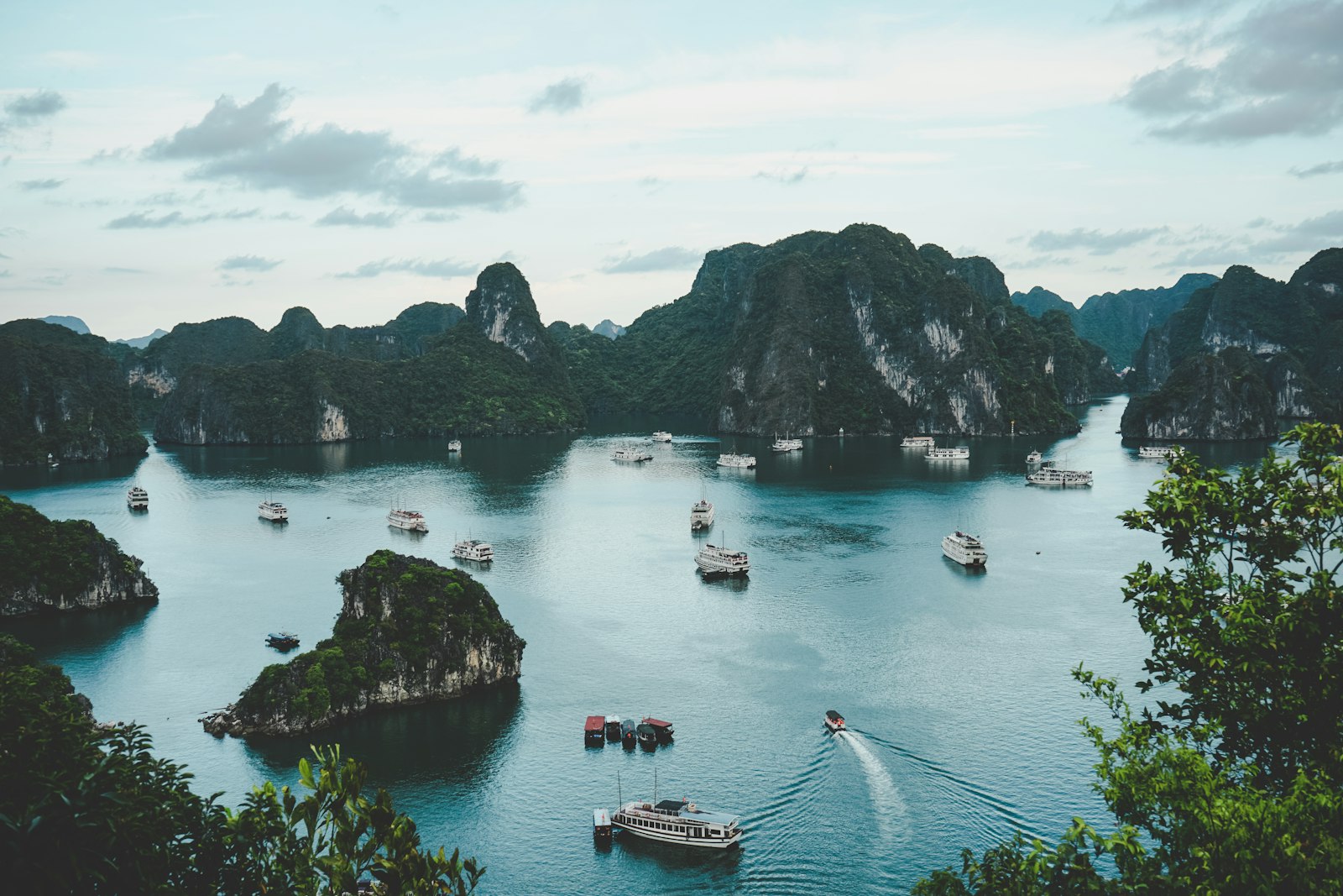 Private Mekong tour — boats on the river